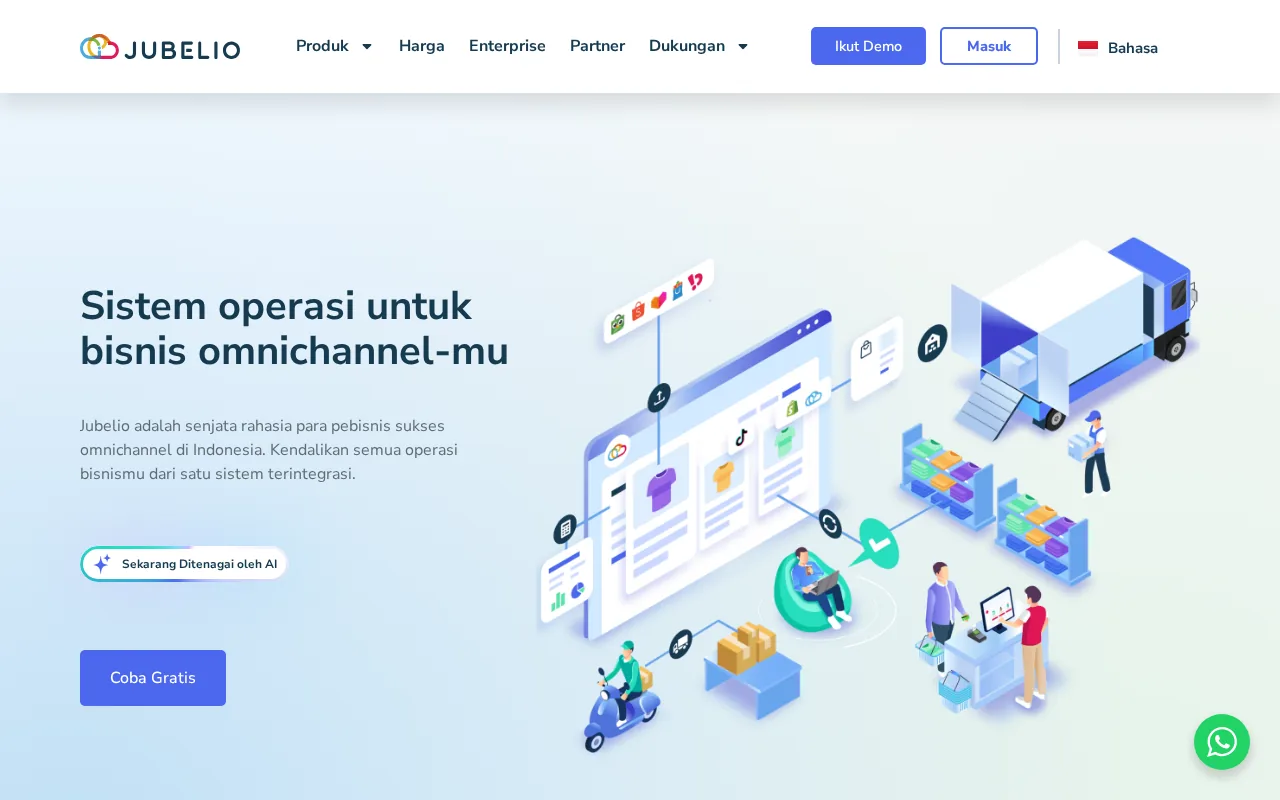 Jubelio product screenshot