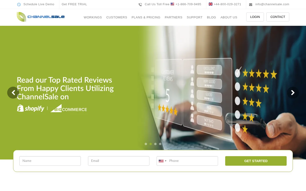 ChannelSale product screenshot
