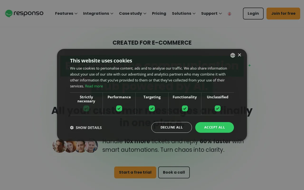 Responso product screenshot