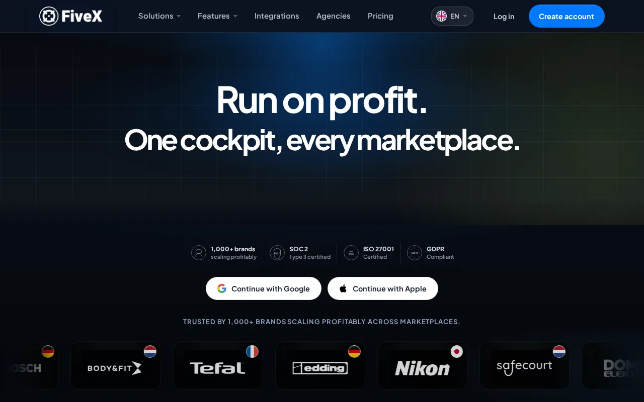 FiveX product screenshot
