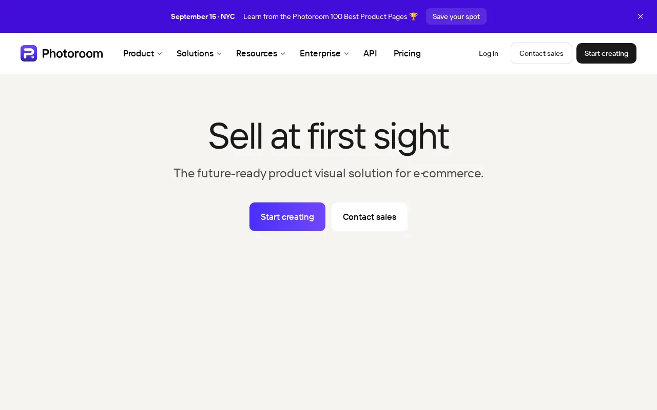 PhotoRoom product screenshot
