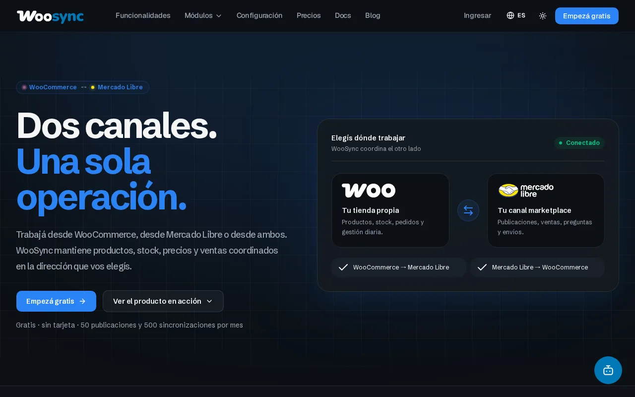 WooSync product screenshot