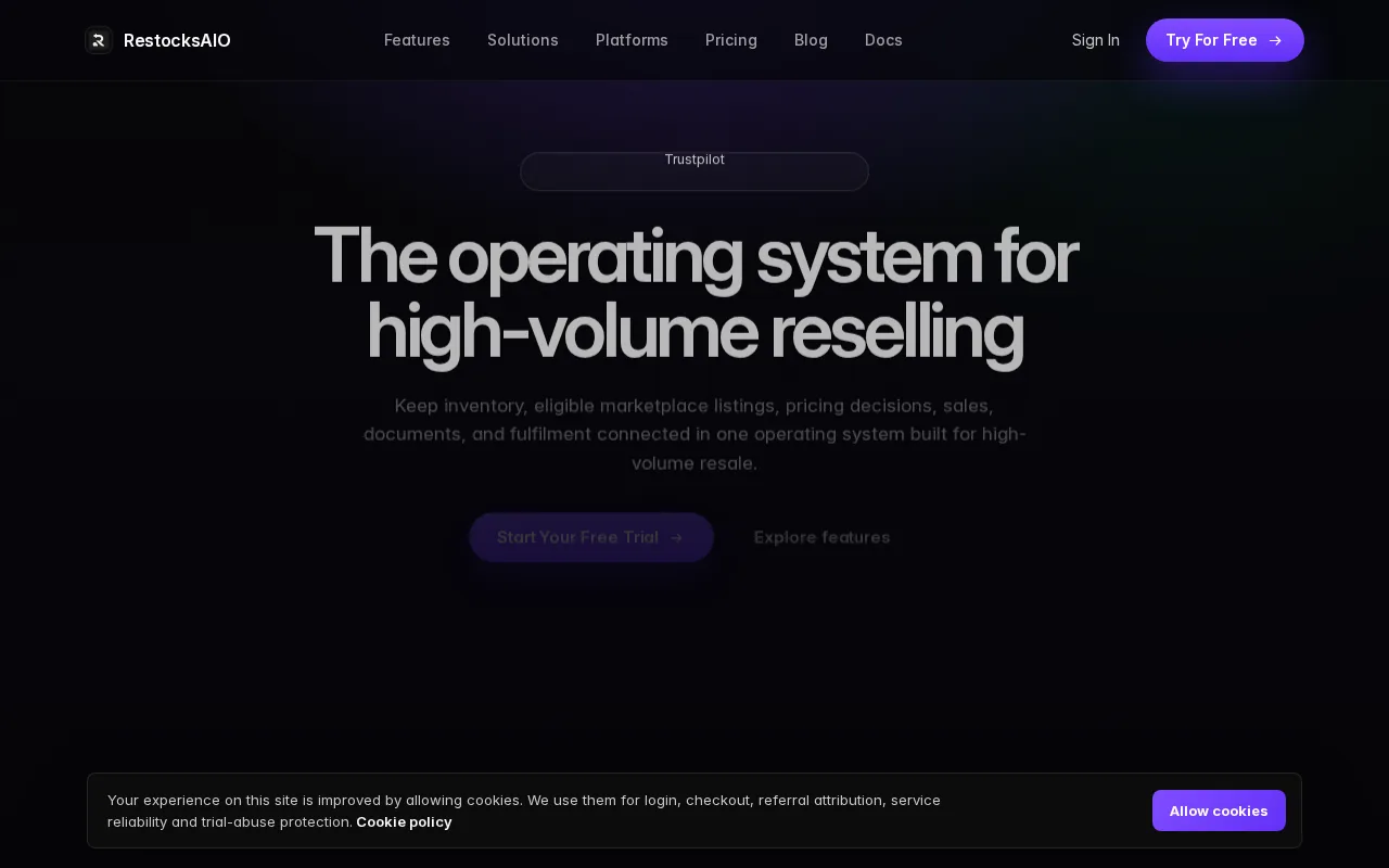 RestocksAIO product screenshot