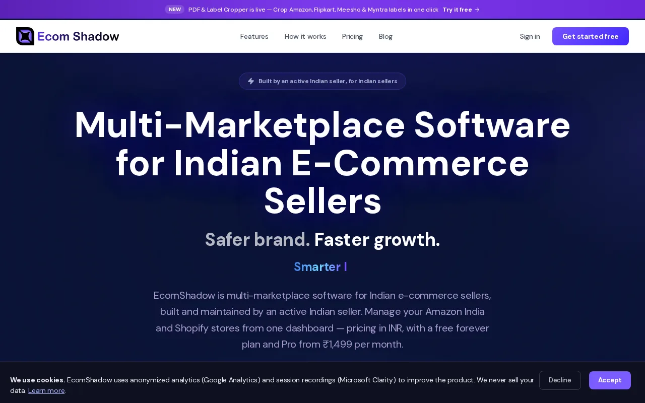 EcomShadow product screenshot