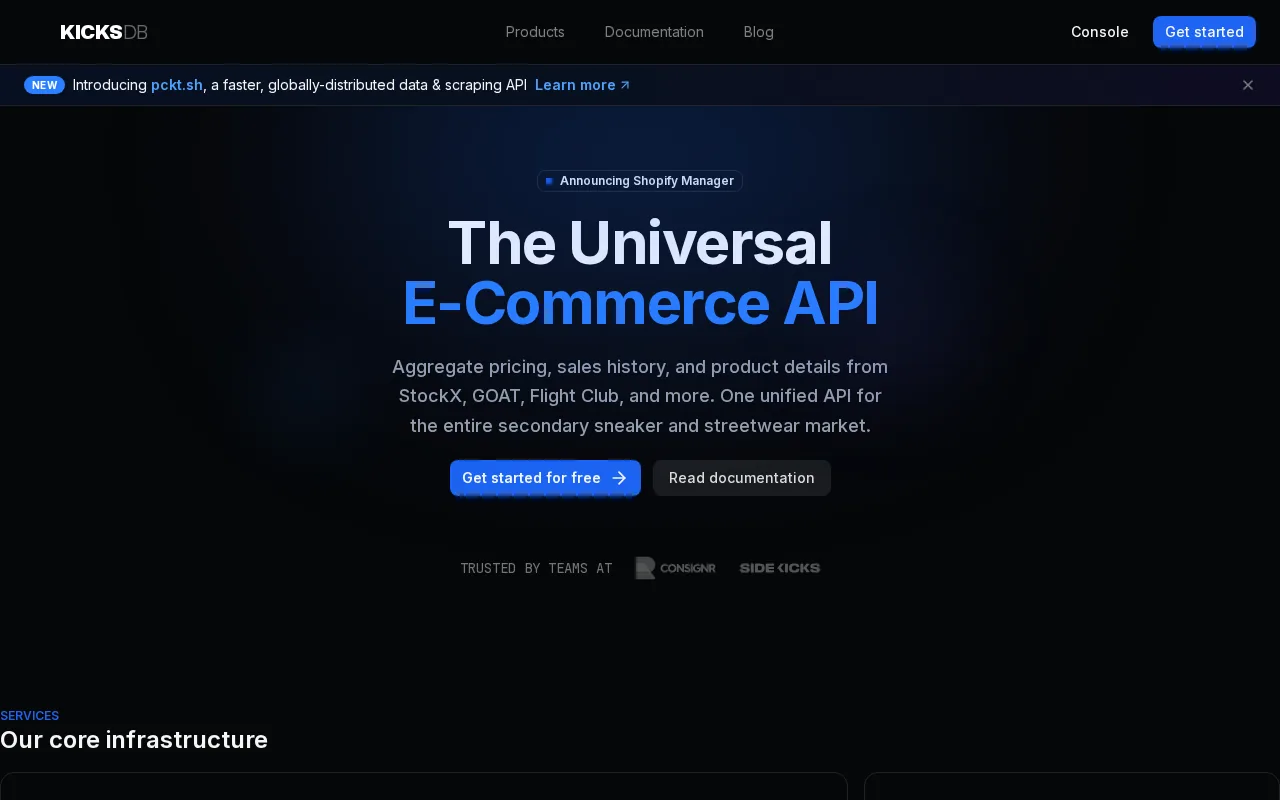 KicksDB product screenshot