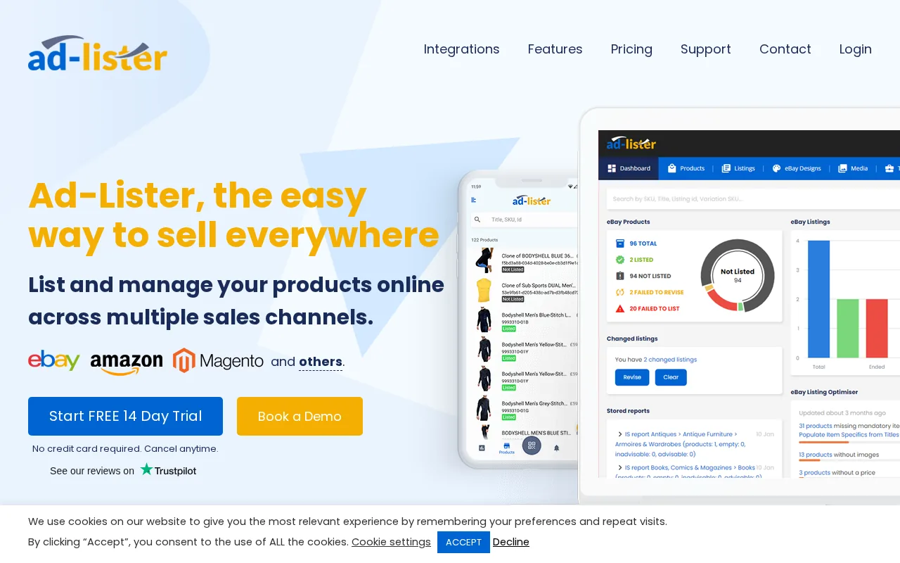 Ad-Lister product screenshot