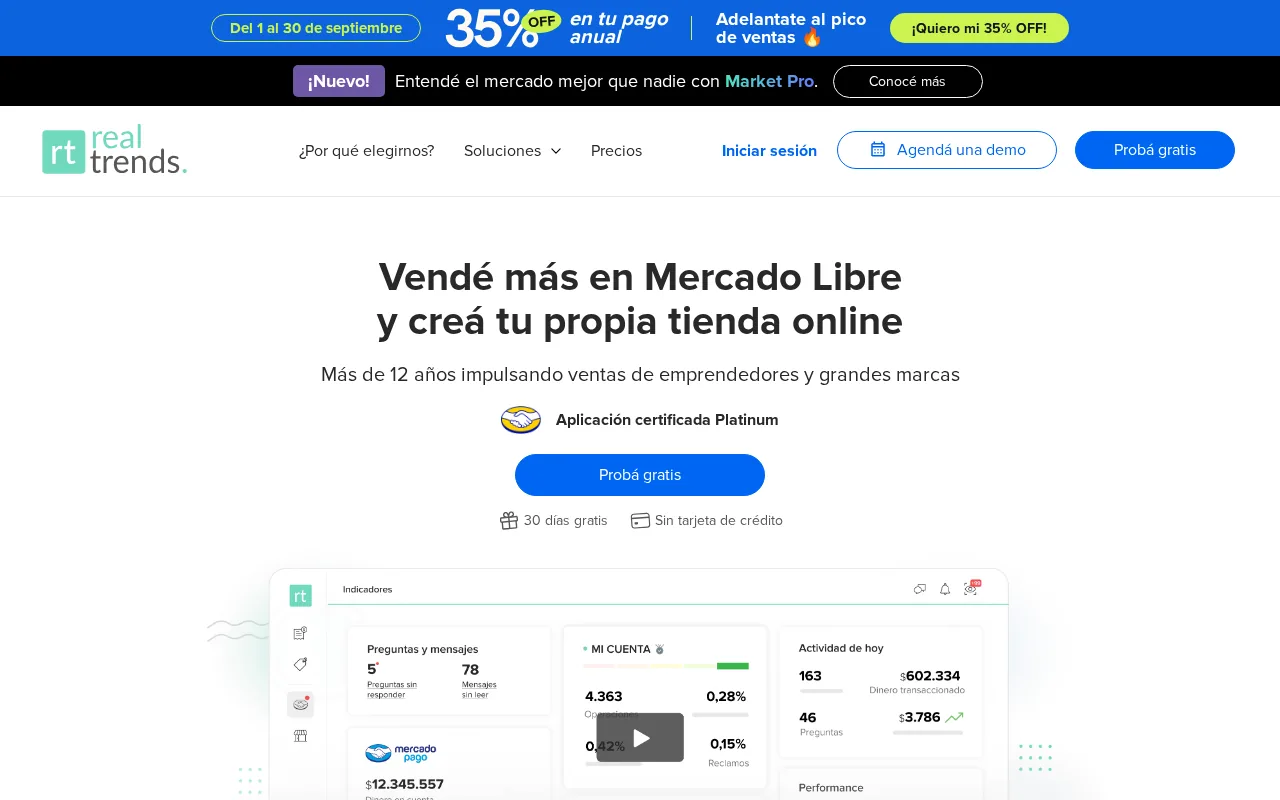 Real Trends product screenshot