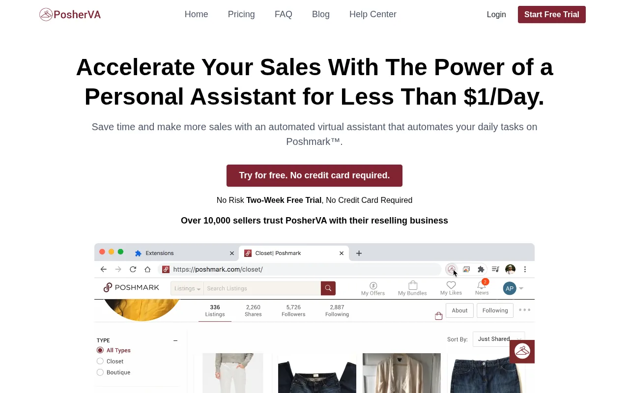 PosherVA product screenshot