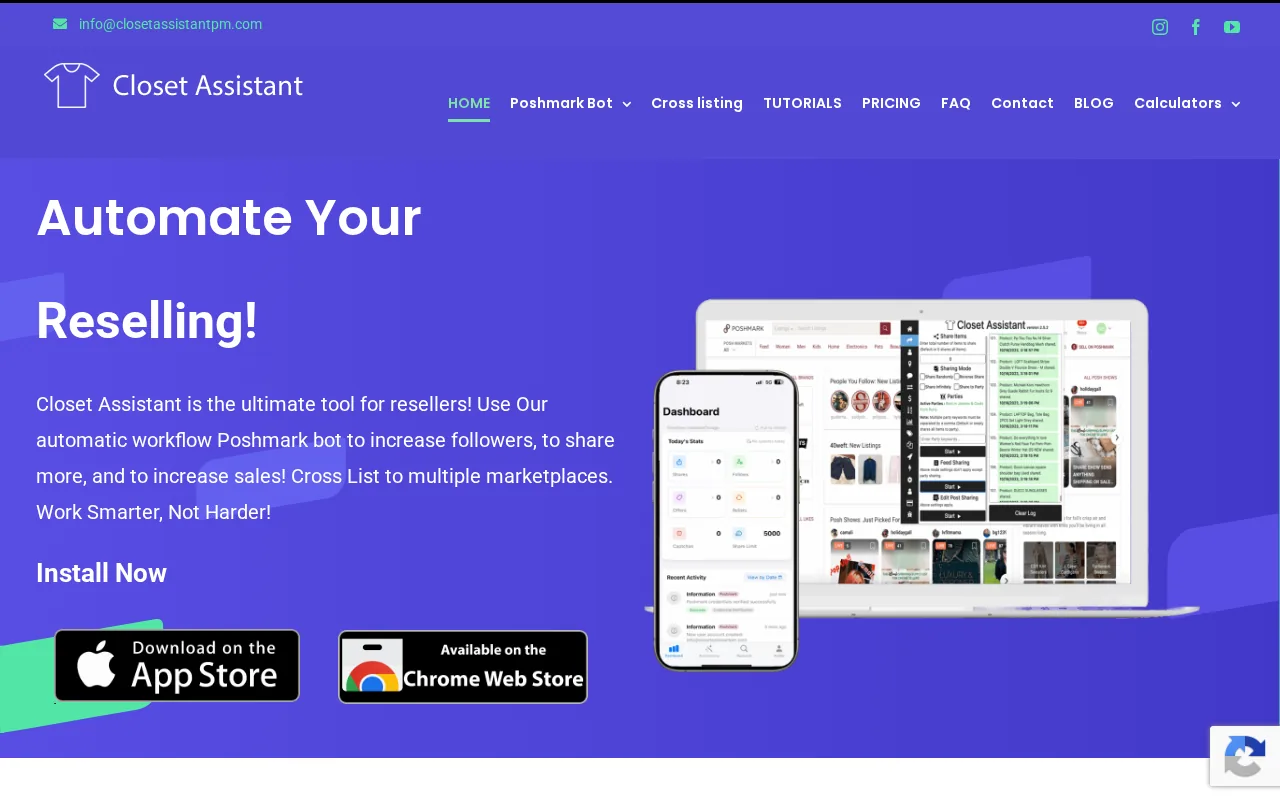 Closet Assistant product screenshot