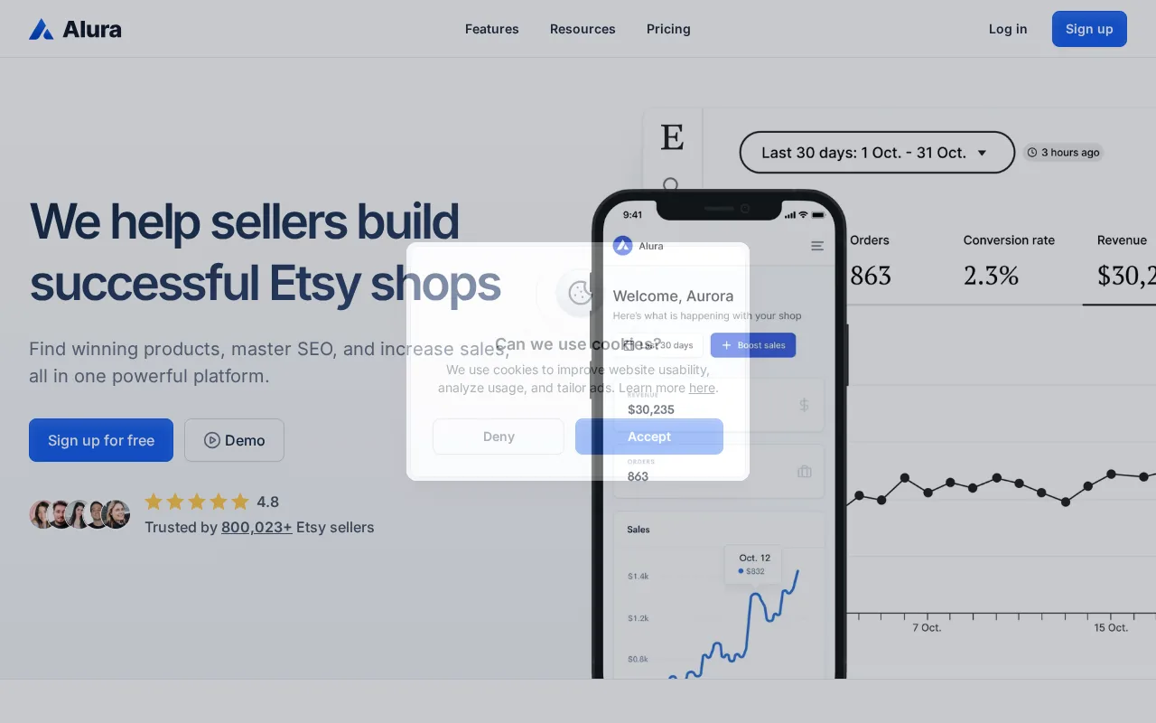 Alura product screenshot