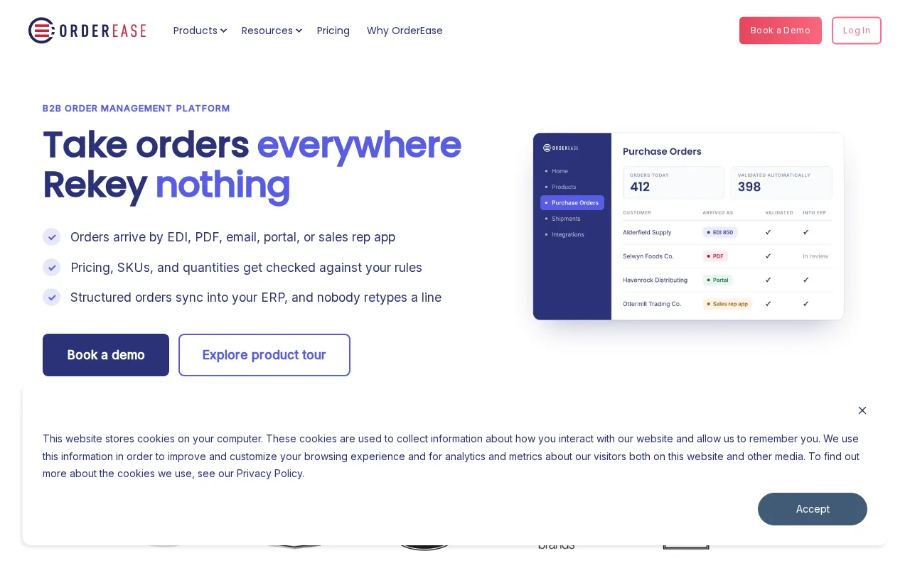 OrderEase product screenshot
