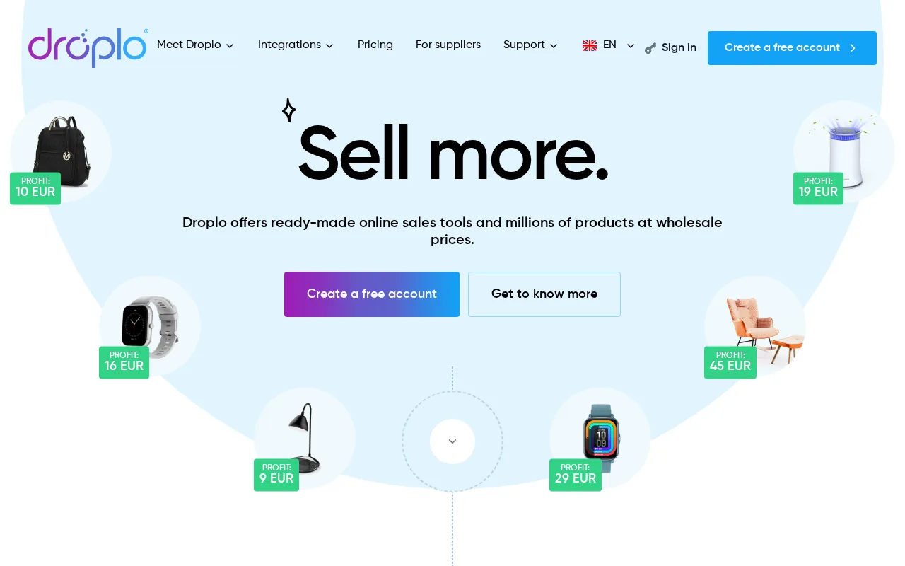 Droplo product screenshot