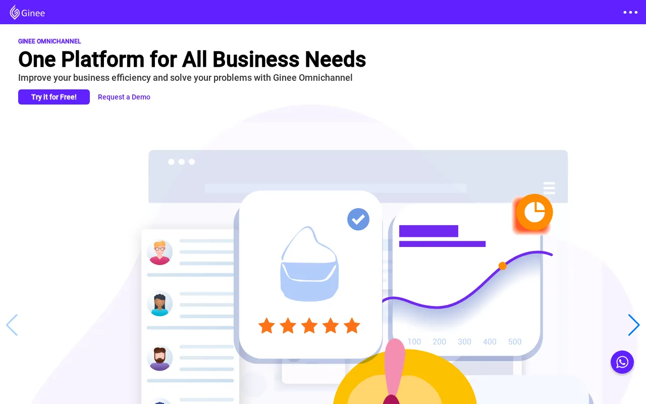 Ginee product screenshot