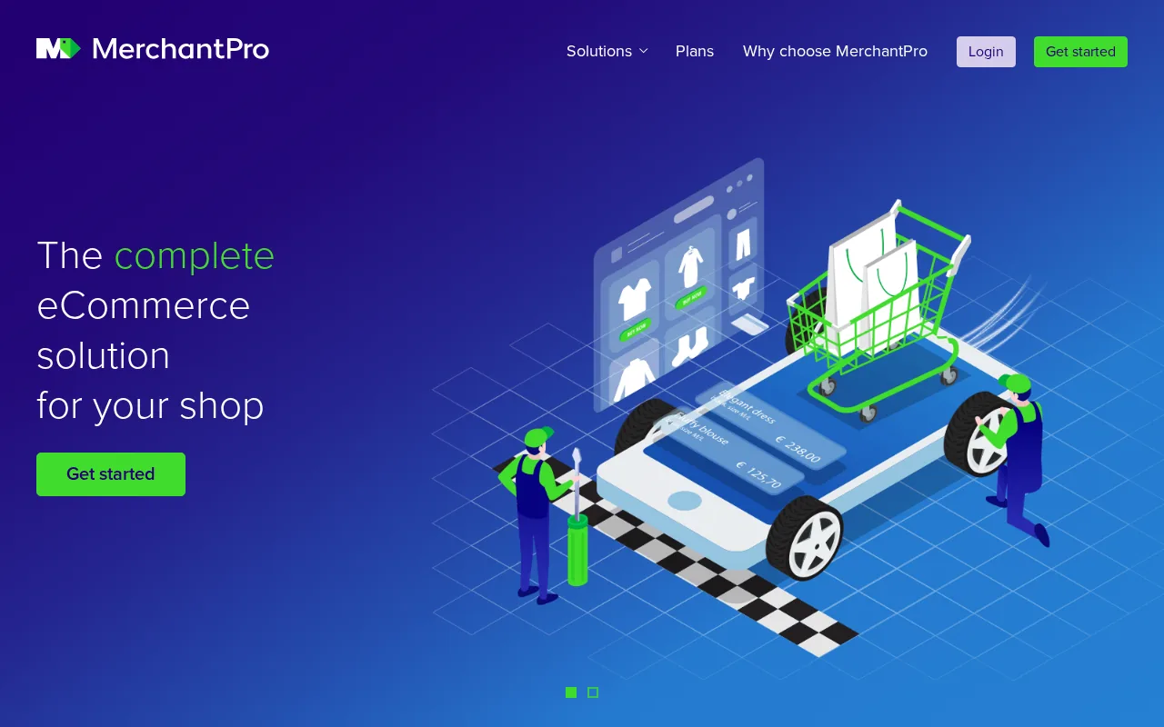 MerchantPro product screenshot