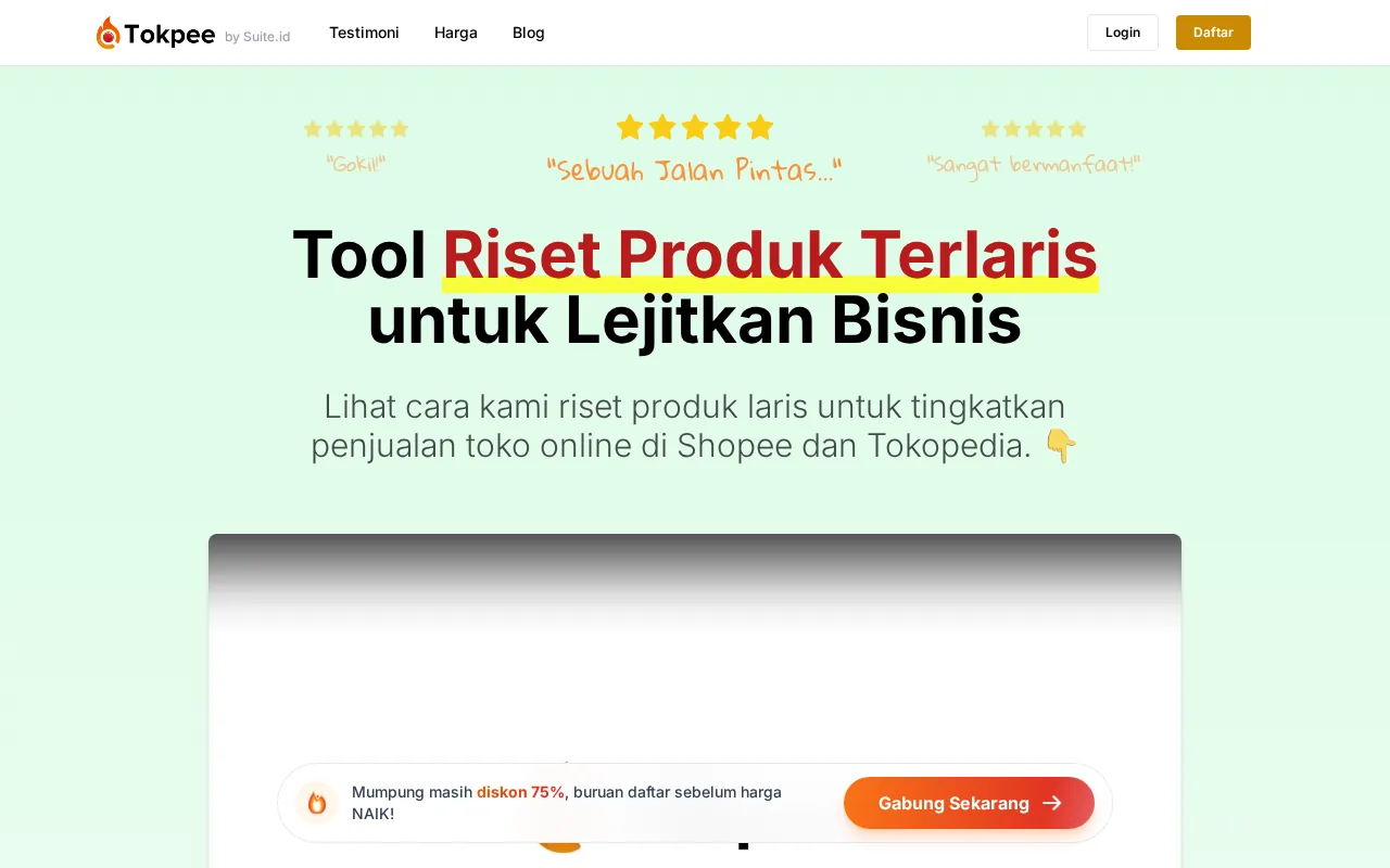 Tokpee product screenshot