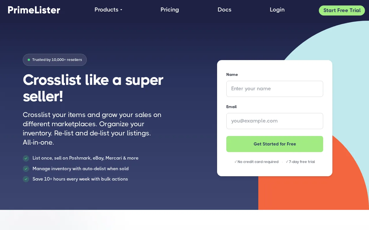 PrimeLister product screenshot
