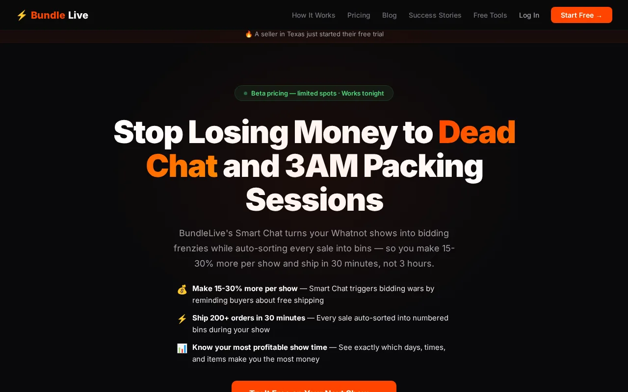 BundleLive product screenshot