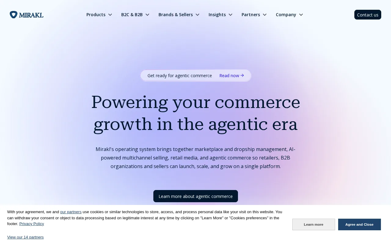 Mirakl Connect product screenshot