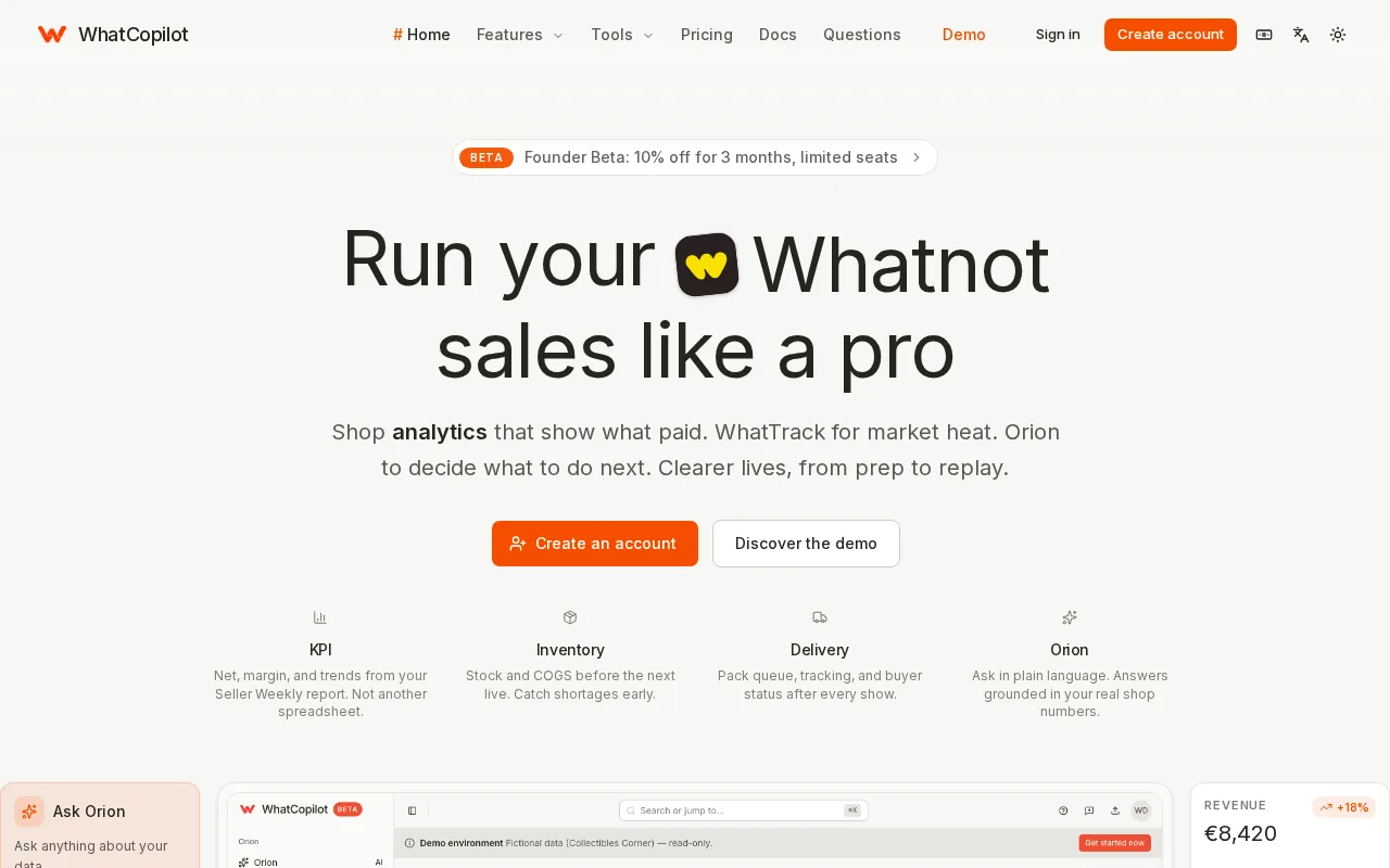 WhatCopilot product screenshot