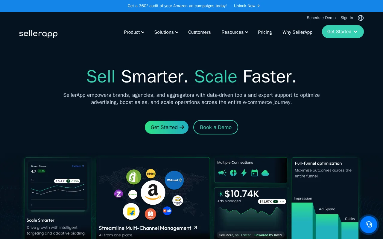 SellerApp product screenshot