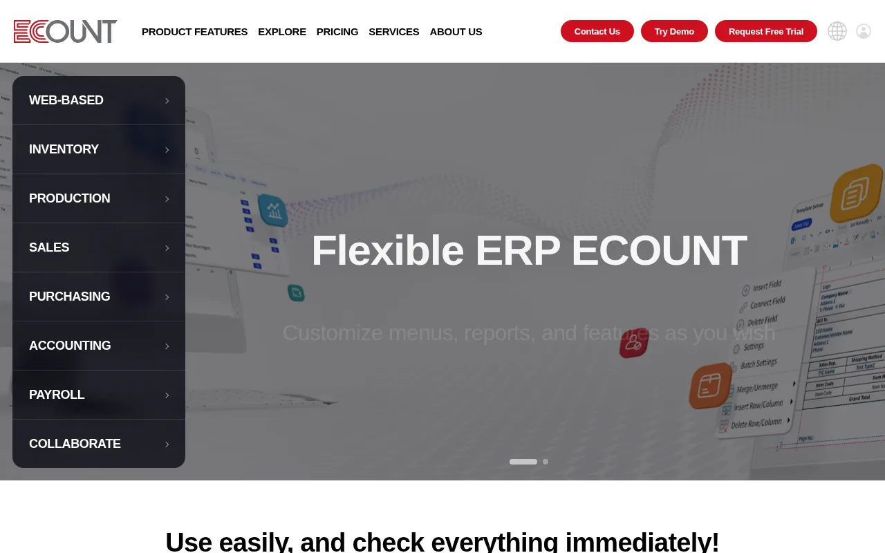 Ecount ERP (이콘트) product screenshot