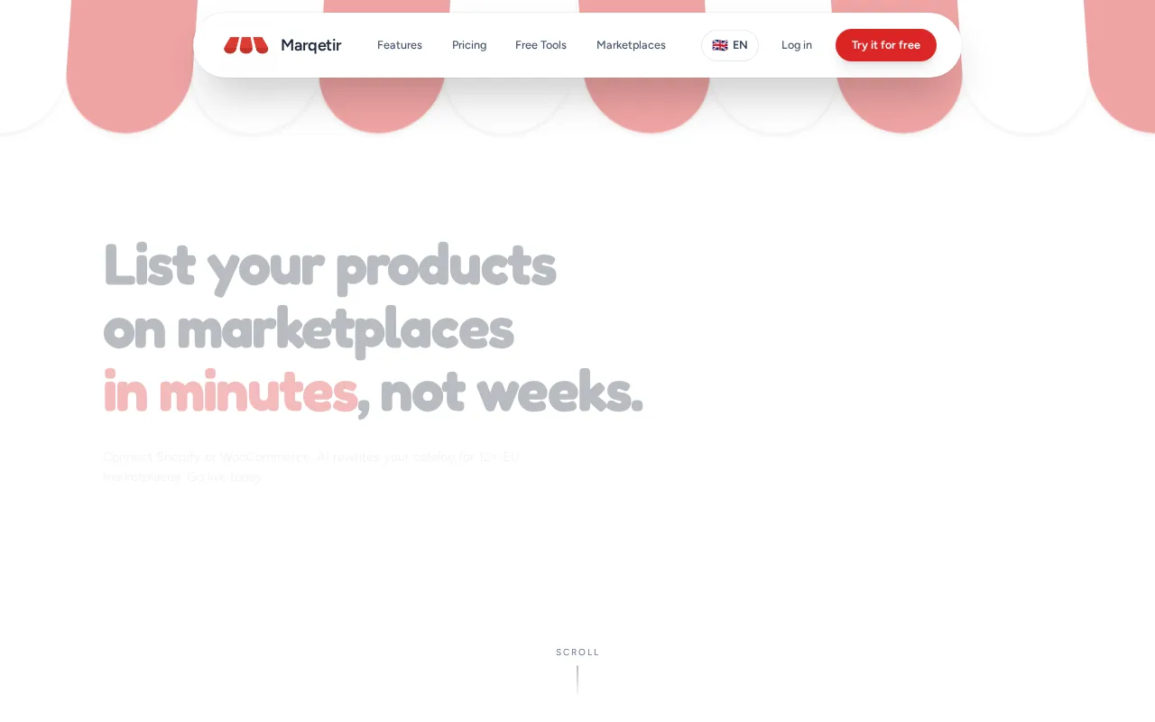 Marqetir product screenshot