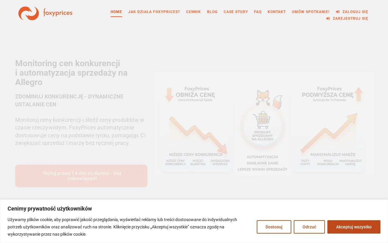 FoxyPrices product screenshot