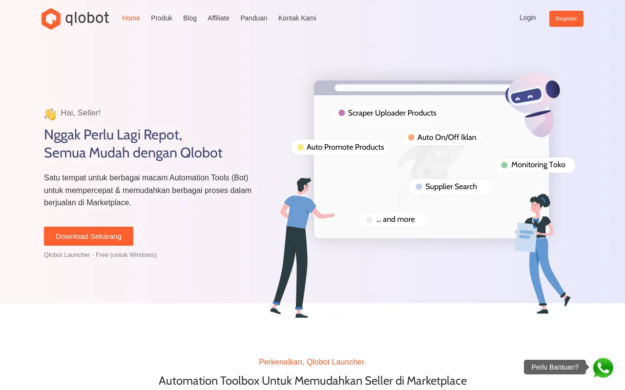 Qlobot product screenshot