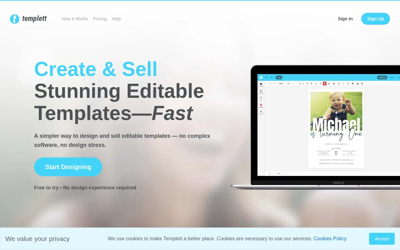 Templett product screenshot