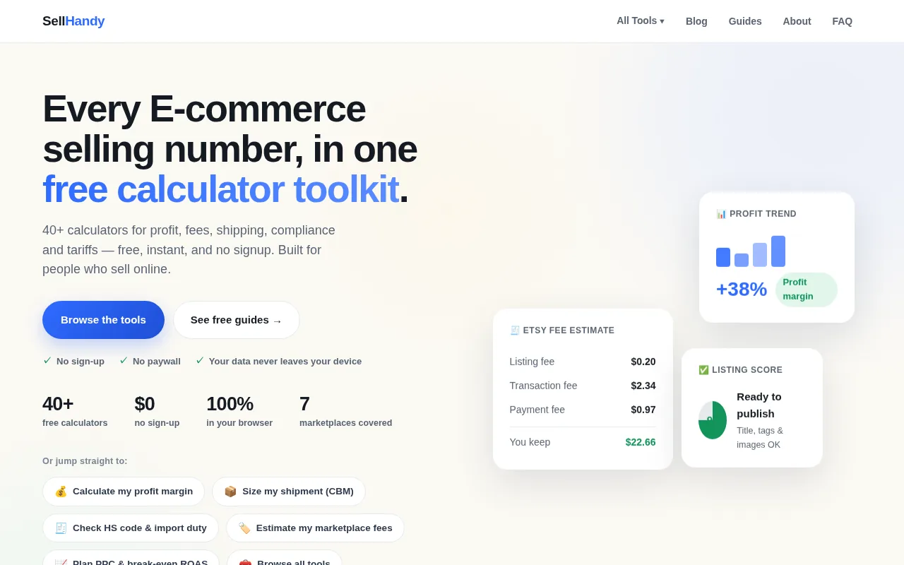 SellHandy product screenshot