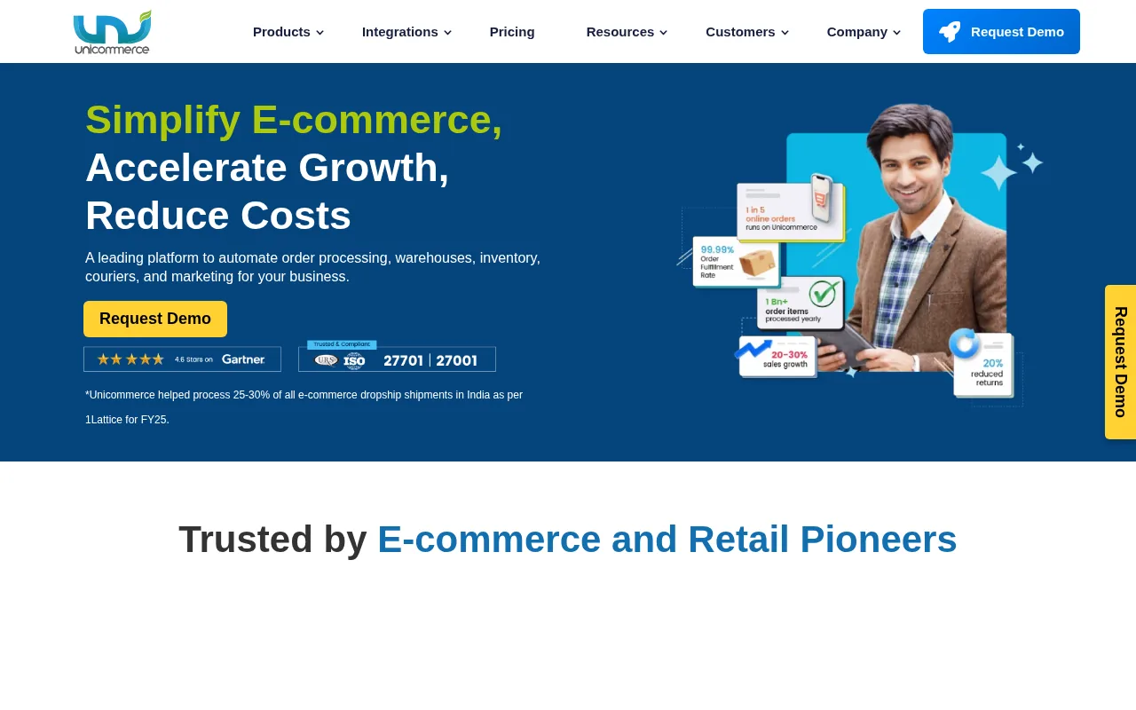 Unicommerce product screenshot