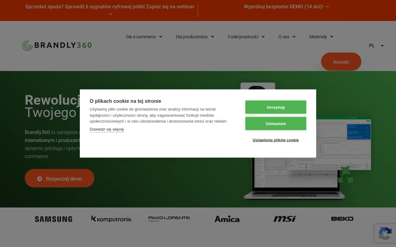 Brandly360 product screenshot