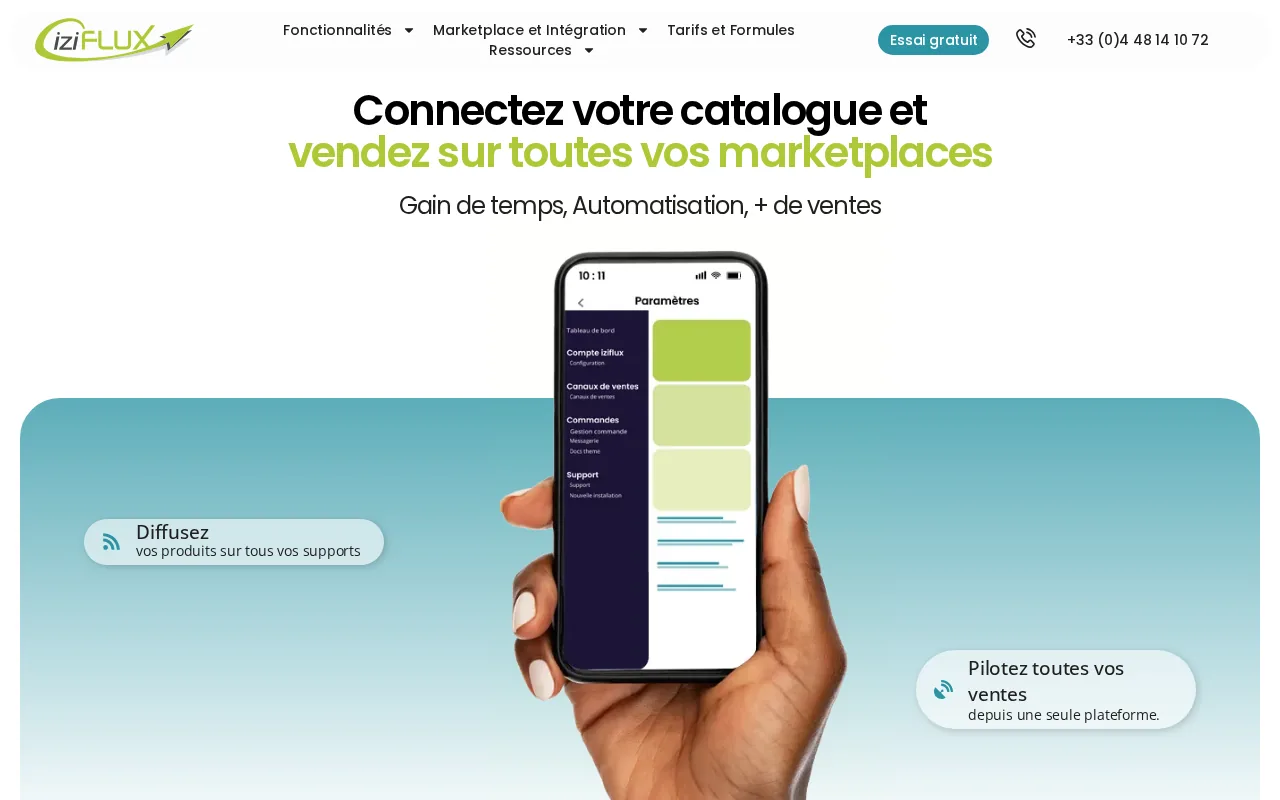 Iziflux product screenshot