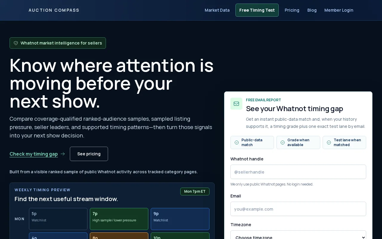 Auction Compass product screenshot