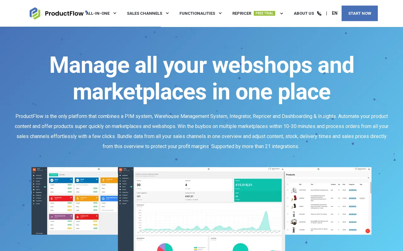 ProductFlow product screenshot