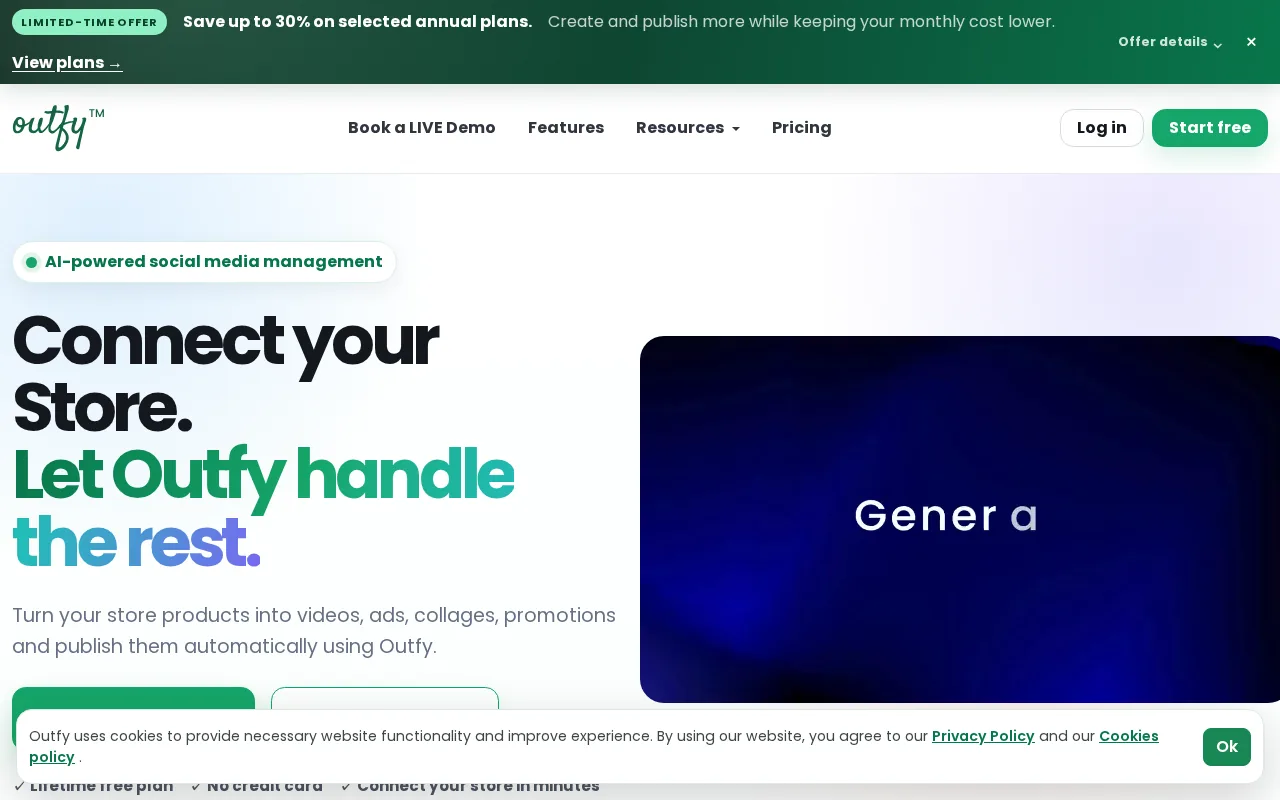 Outfy product screenshot