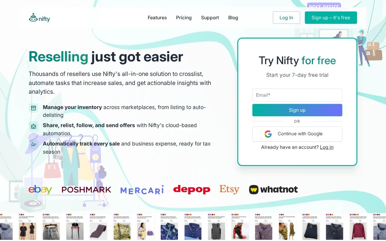 Nifty product screenshot