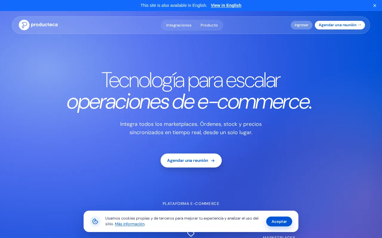 Producteca product screenshot