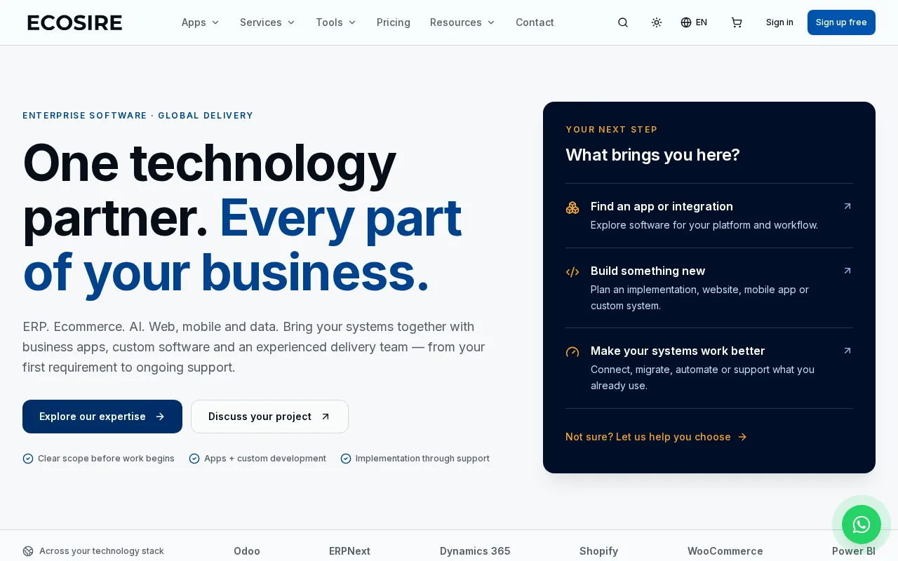 Ecosire product screenshot