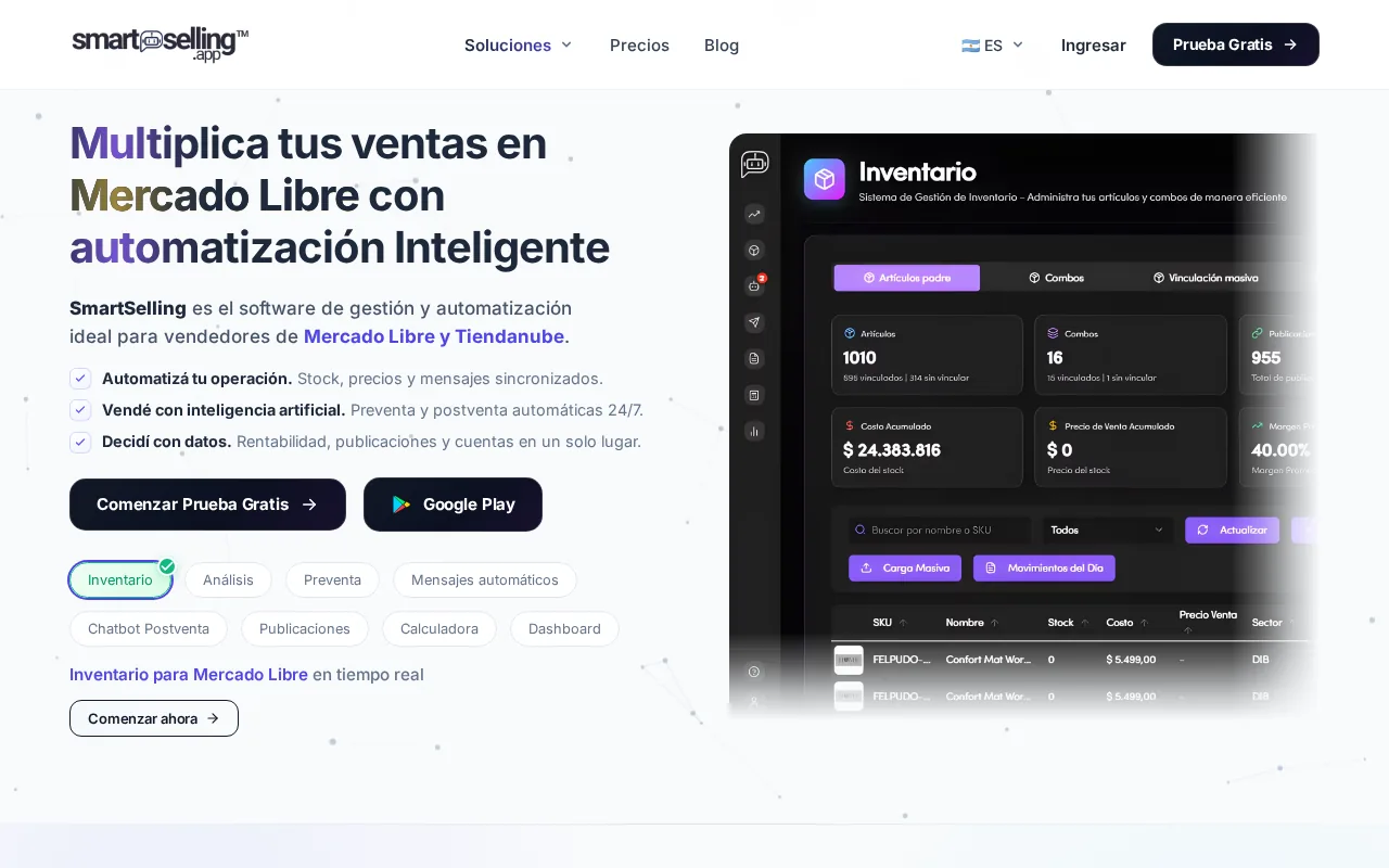 SmartSelling product screenshot