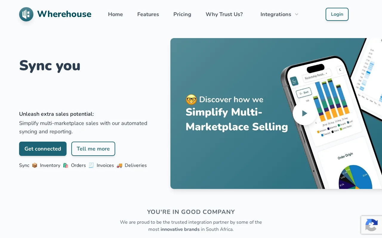Wherehouse product screenshot