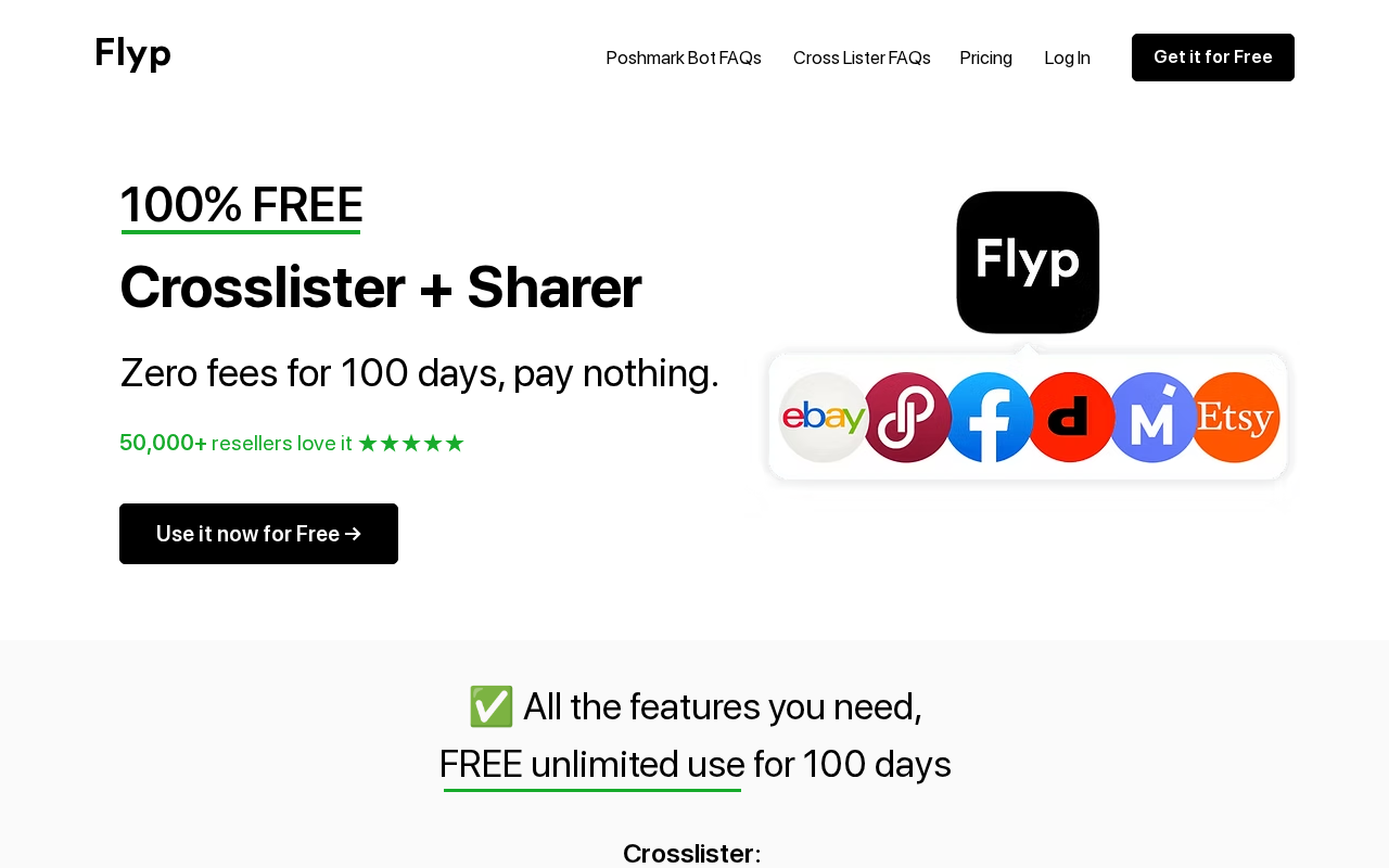 Flyp product screenshot